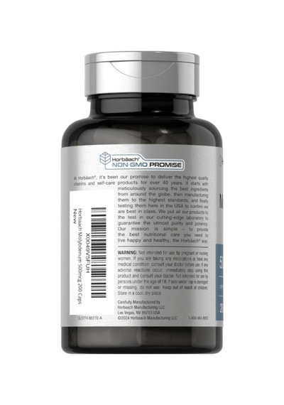 Horbaach Molybdenum 500mcg Quick Release 200 Capsules Amin... Aromasız