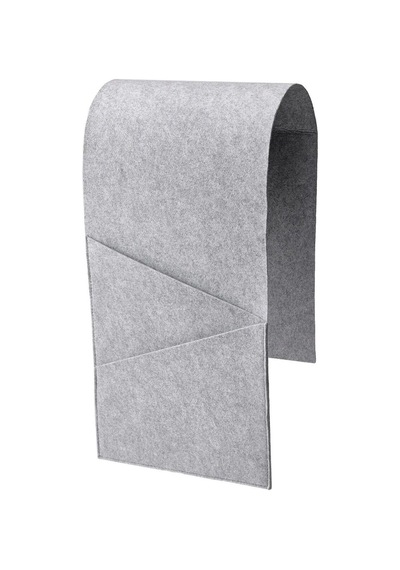 Premium Ürün Kaliteli Koltuk Kenarı Kumandalık 95x25 Cm Cepli Kolçak Kılıfı Gri Düzenleyici Gri