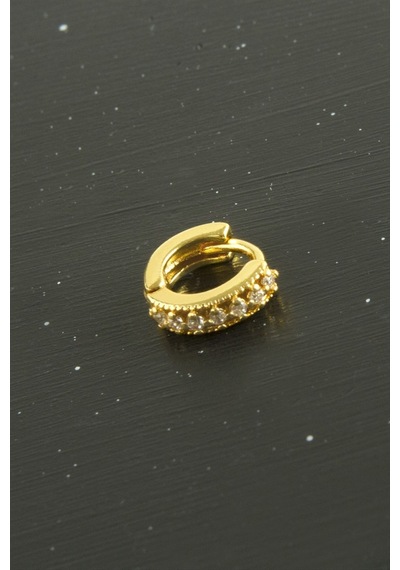 Zirkon Taşlı Çelik Kulak Burun Piercing 1 Adet Çok Renkli 76957211