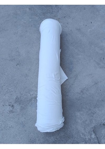 Viskonlu Triko Penye Kumaş Beyaz 1,30x40metre