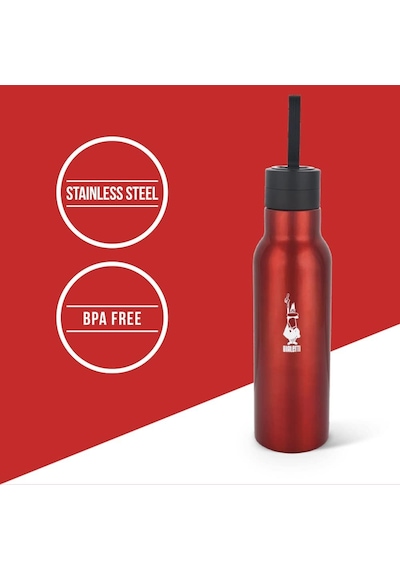 Ayrex Termal Şişe - 500ml - Kırmızı Renk - Paslanmaz Çelik - Çift Katmanlı - 12 Saat Sıcak 24 Saat Soğuk Tutar Diğer
