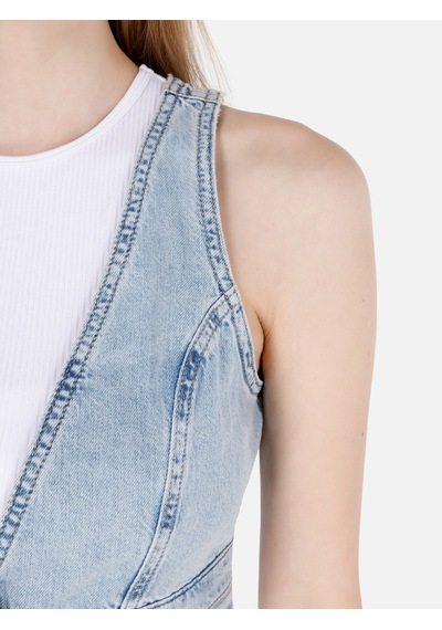 Colin's Colins Dar Kesim Mavi Kadın Büstiyer Cl1069617 Q1.v1 Dn43478 Denim