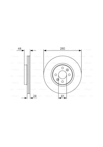 Renault Scenic 2 Ön Fren Diski 280 Mm 2004-2009 Bosch