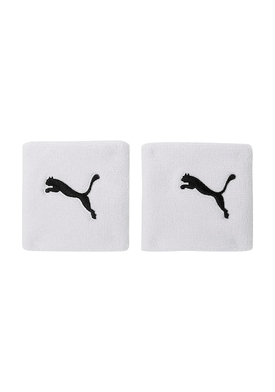 Puma Knitted Cat Wristband Unisex Yetişkin Spor Bilekliği, White-black, Tek Beden Çok Renkli