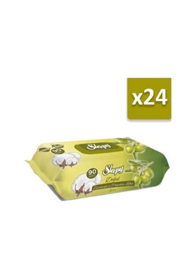 Sleepy Sleepy Islak Havlu Zeytinyağı 90' Lı Kapaklı X24