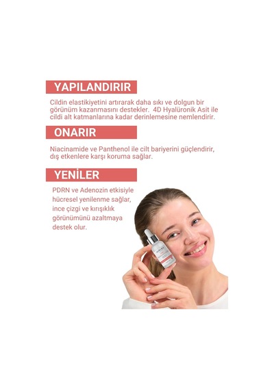 Juvera Pdrn Ve 4d Hyaluronik Asit İçeren Kırışıklık Karışıtı Cilt Yenileyici Serum 30ml