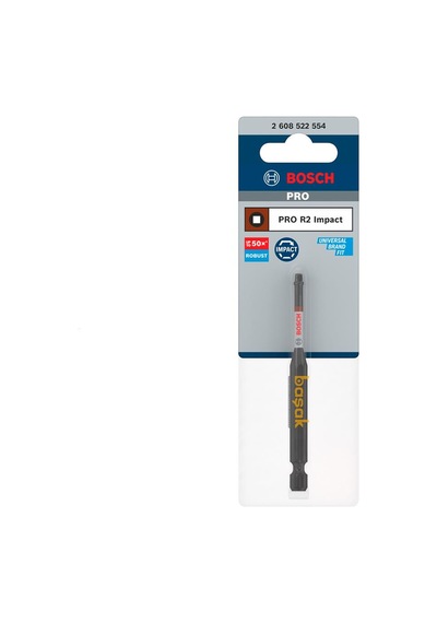 Bosch Pro Impact R2 X 90 Mm Kare Uçlu 1'li Vidalama Ucu 2608522554