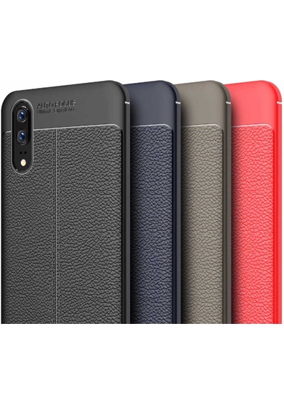 Huawei P20 Kılıf Zore Niss Silikon Kapak Gri