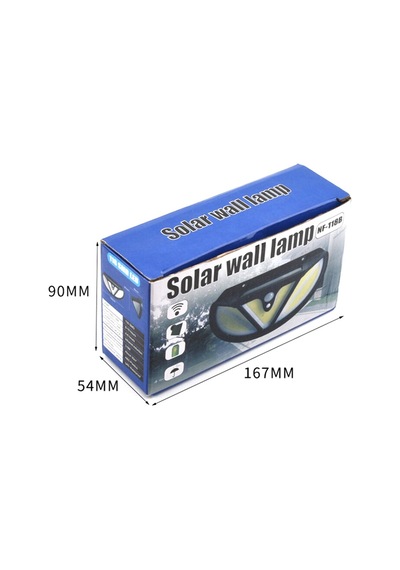 POWERMASTER MX-118B COB LEDLİ HAREKET SENSÖRLÜ SOLAR DUVAR LAMBASI