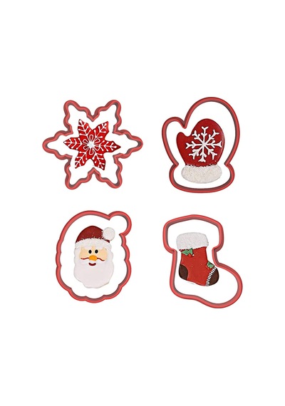 Yılbaşı Noel Kurabiye Kalıbı 4'lü Set-2