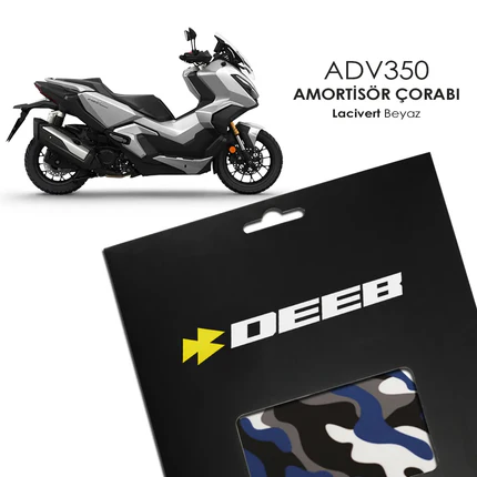 Adv350 Amortisör Çorabı Lacivert Beyaz Amortisör Çorabı