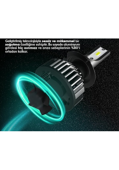 Niken Pro Led Xenon Far Ampul H1 H3 H4 H7 H8 H9 H11 H15 H16 9005 530809385