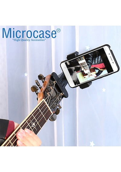 Müzisyenler için Klipsli Gitar Telefon Tutucu Nota Okuma AL3477