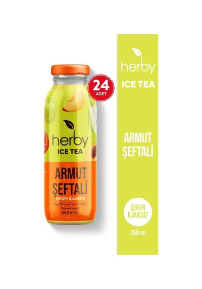 Ice Tea Armut Şeftali Soğuk Çay Şeker İlavesiz 250 Ml X 24