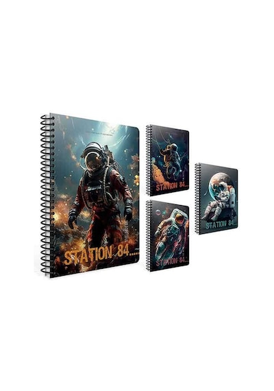 Gıpta A4 80 Yaprak Çizgili Station Spiralli Karton Kapak Defter 7179000 Standart