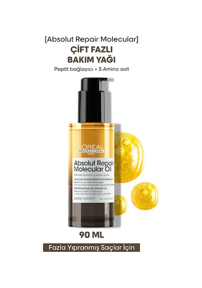 Paris Serie Expert Absolut Repair Molecular Dual Oil Saç Bakım Yağı 90ml