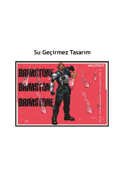 Valorant Brimstone Gaming Oyuncu Mouse Pad