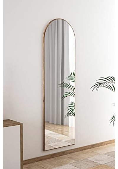 Tarz Design Ceviz Antre Koridor Konsol Duvar Salon Banyo Wc Ofis Yatak Odası Boy Ayna 40x120 Cm Çok Renkli