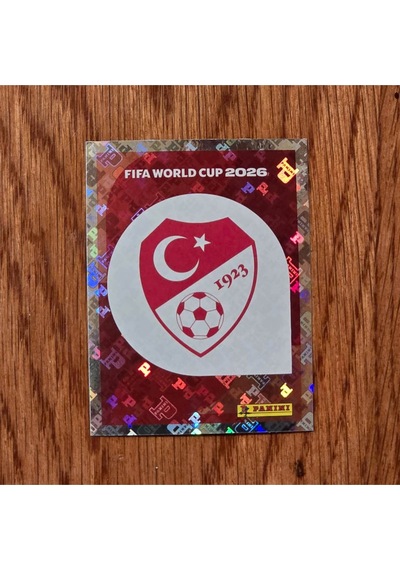 Fwc 2026 Türkiye Takım Logosu Parlak Lisanslı Sticker Tur 1