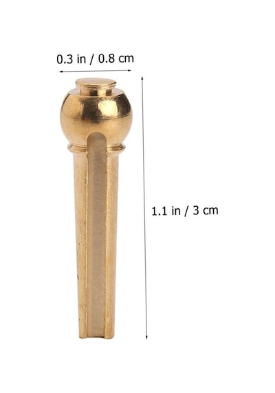 Midex Sn-12 Akustik Gitar Köprü Pimi 6 Adet Gold