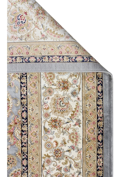 Eko Halı Isfahan Isf 03 Grey Cream Klasik Desenli Yüksek Kalite Sık Dokuma Makine Halısı
