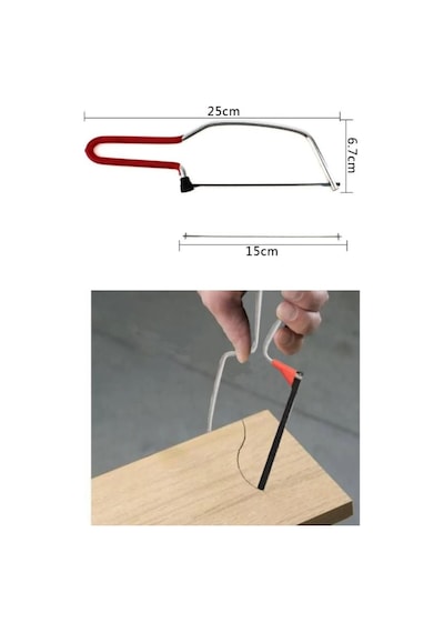 Hobi Testeresi Bıçaklı Kıl Testere Ahşap Metal Boru Fayans Kesim Testeresi Ve Yedek Uç Metal Testere