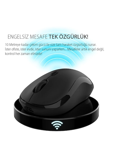 Iwm-289t Kablosuz Optik Mouse Sessiz Tuş 1200 Dpı Rubber Yüzey Type-c Şarj 40 Saat Kullanım Iwm-289t