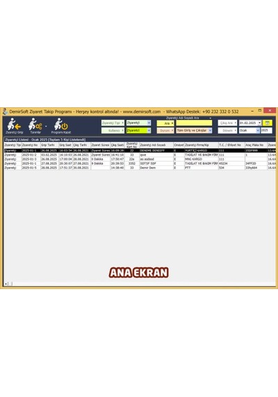 Demirsoft Ziyaretçi Takip Programı