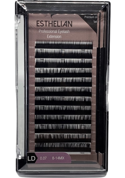 Esthelian İpek Kirpik LD Kıvrım 0.07 MM Mix Boy