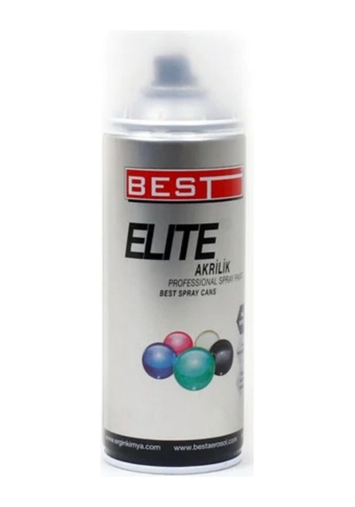 Best Elite Akrilik Sprey Boya 400 Ml Klasik Mavi Oto Metal Ahşap Plastik Yenileme Rötüş Boyası