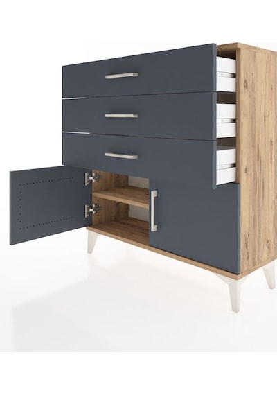 Arges Şifonyer Tek Raflı 3 Çekmeceli 2 Kapaklı 88x30x96 Çam-a... Çam Arges Şifonyer Tek Raflı 3 Çekmeceli 2 Kapaklı 88x30x96 Çam-a... Çam
