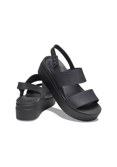 Crocs 206453-060 Brooklyn Low Wedge Kadın Sandalet Siyah