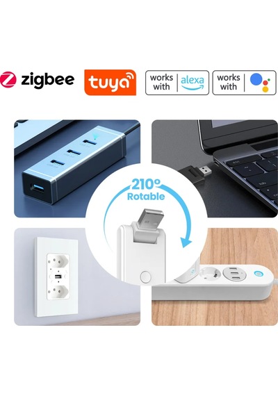 Tuya Uyumlu Usb Zigbee + Bluetooth Gateway