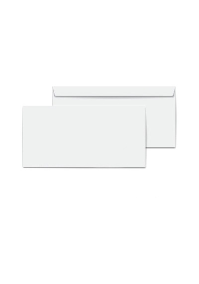 Elitstore Diplomat Zarf Beyaz Penceresiz 90 Gr. 10.5 Cm X 24 Cm 100'lü Paket