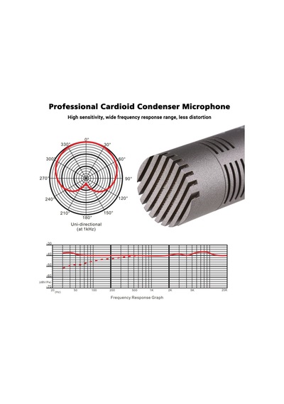 Takstar CM-60 Kondenser Enstrüman Stüdyo Kayıt Mikrofonu CM60