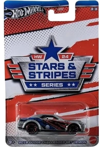 Hot Wheels Stars & Stripes : 2018 Dodge Challenger Srt Demon