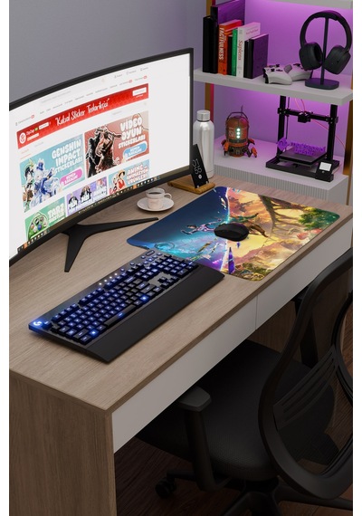 Split Fiction Kaymaz Dikişli Kauçuk Oyuncu Mousepad V1 - 48x40 Xl Gaming Mouse Pad Fare Altlığı
