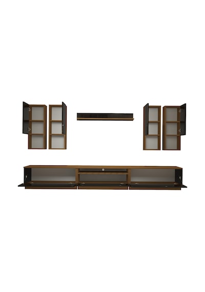 Decoraktiv Trendstyle 8das Mdf Tv Ünitesi Tv Sehpası Ceviz - Siyah