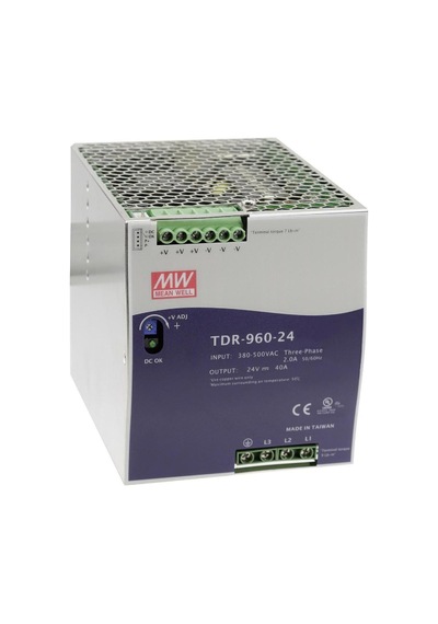 Meanwell Tdr-960-24 ,3-faz/380vac 24vdc/40a Güç Kaynağı