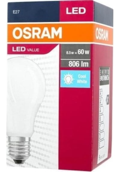 Osram 8,5 Wat E-27 Beyaz Işık Enerji Tasarruflu LED Ampul 10 Adet