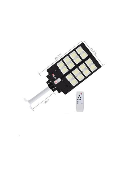 Ayrex 800w Güneş Enerjili Solar Sokak Lambası Hareket Sensörlü Profesyonel Led Bahçe Aydınlatması