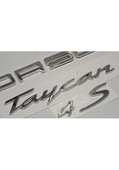 Porsche Taycan 4S Bagaj 3M 3D Abs Yazı Logo Amblem Seti Ü (548866214)
