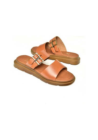 Fox Shoes U291099503 Taba Hakiki Deri Kadın Terlik Taba-hakiki Deri Çok Renkli