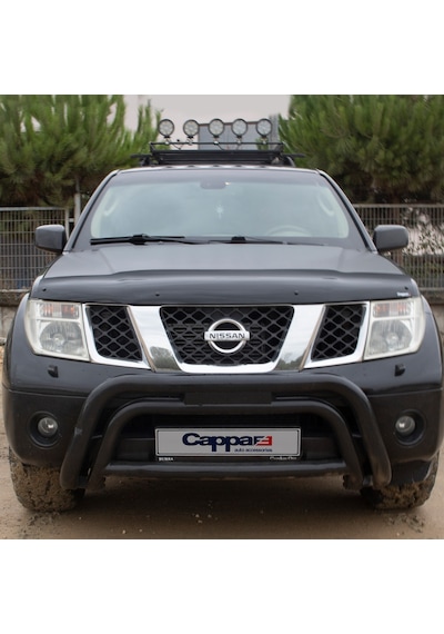 Cappafe Nissan Navara Ön Kaput Koruyucu Rüzgarlık 4Mm Abs 06-15