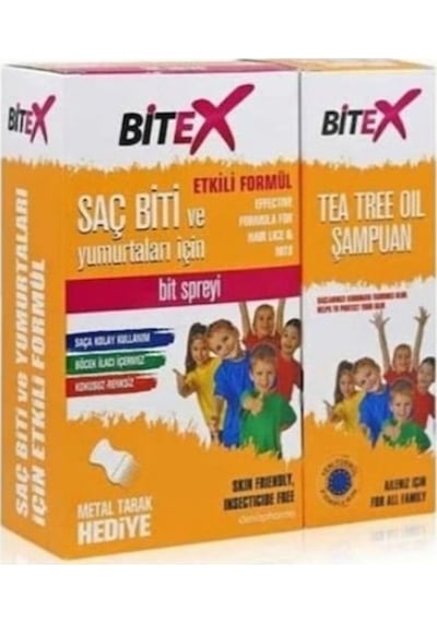 Bitex 2'li Set: Normal Saçlar İçin Etkili Şampuan Ve Sprey, Saç Biti Ve Yumurtalarına Karşı Bitkisel Formül, Paraben İçermez