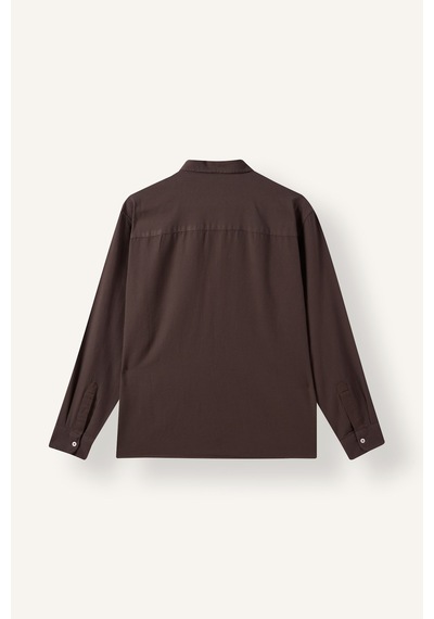 Defacto %100 Pamuk Regular Fit Polo Yaka Oxford Basic Uzun Kollu Gömlek A8028ax26aubn336 Kahve-bn336