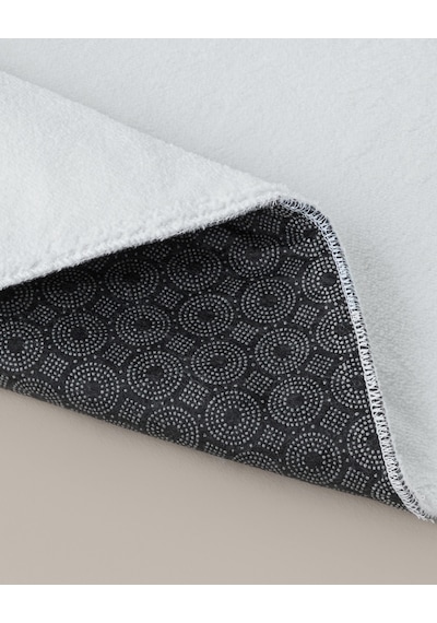 English Home Gridline Kaydırmaz Taban Banyo Paspası Seti 60x80 Cm + 40x60 Cm Beyaz