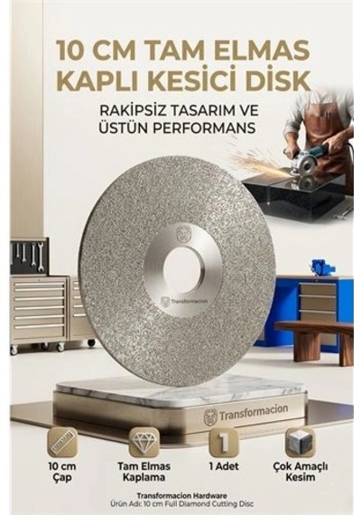 Mey İthalat Profesyonel Full Elmas Disk 100mm - Granit, Seramik, Metal Kesme & Bileme Taşı 723178