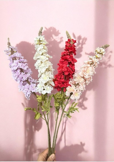 Yapay Çiçekçiniz Çok Renkli Yapay Delphinium Düğün Dekorasyon Çiçeği