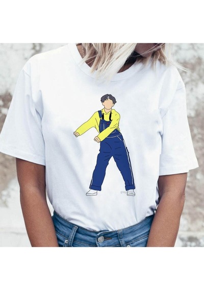 Noıssey Kırmızı Etiket Gala Kpop T Shirt Jın Suga Jımın V Jungkook Tshirt Mod76 17535 Beyaz